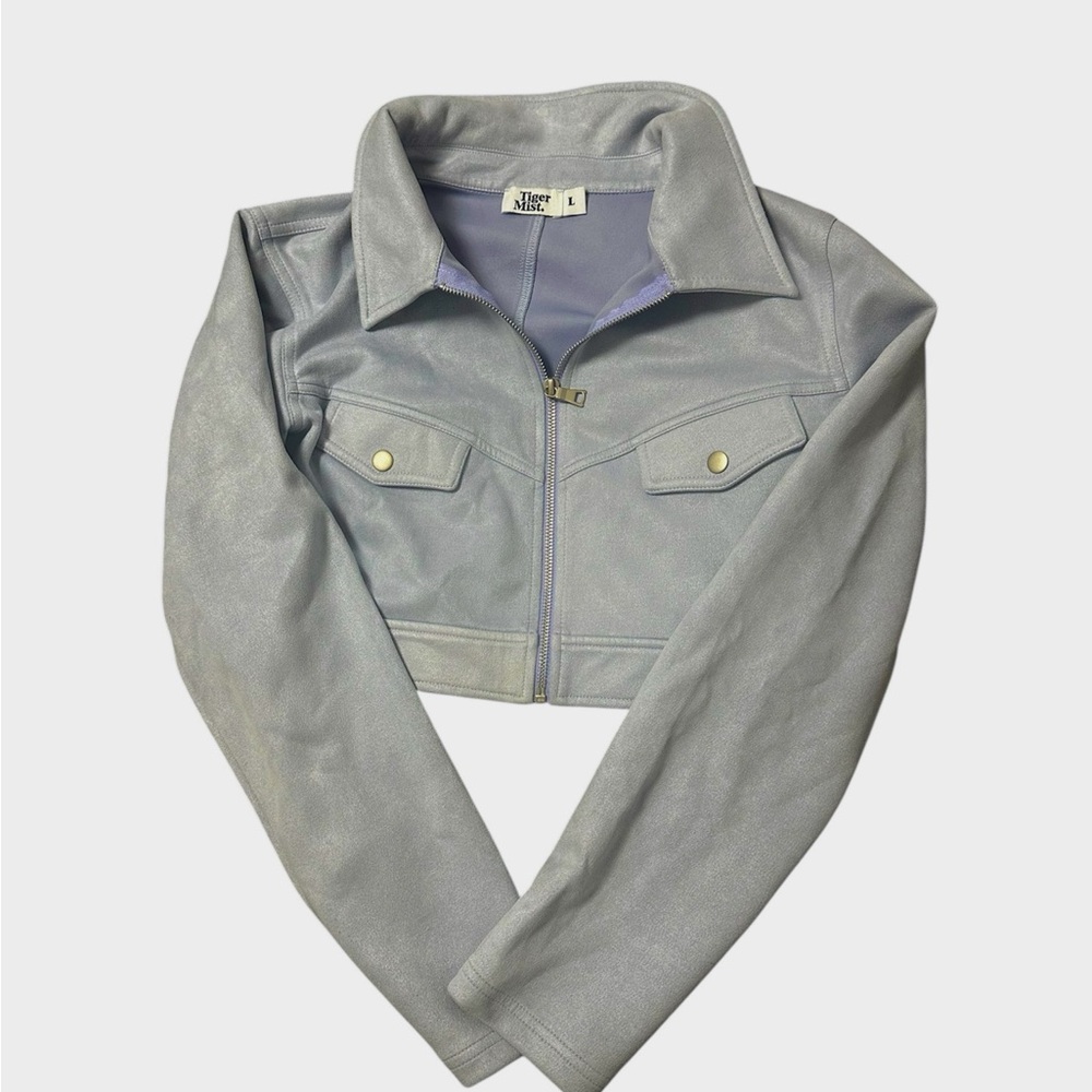 Tiger Mist Purple Cropped Jacket
